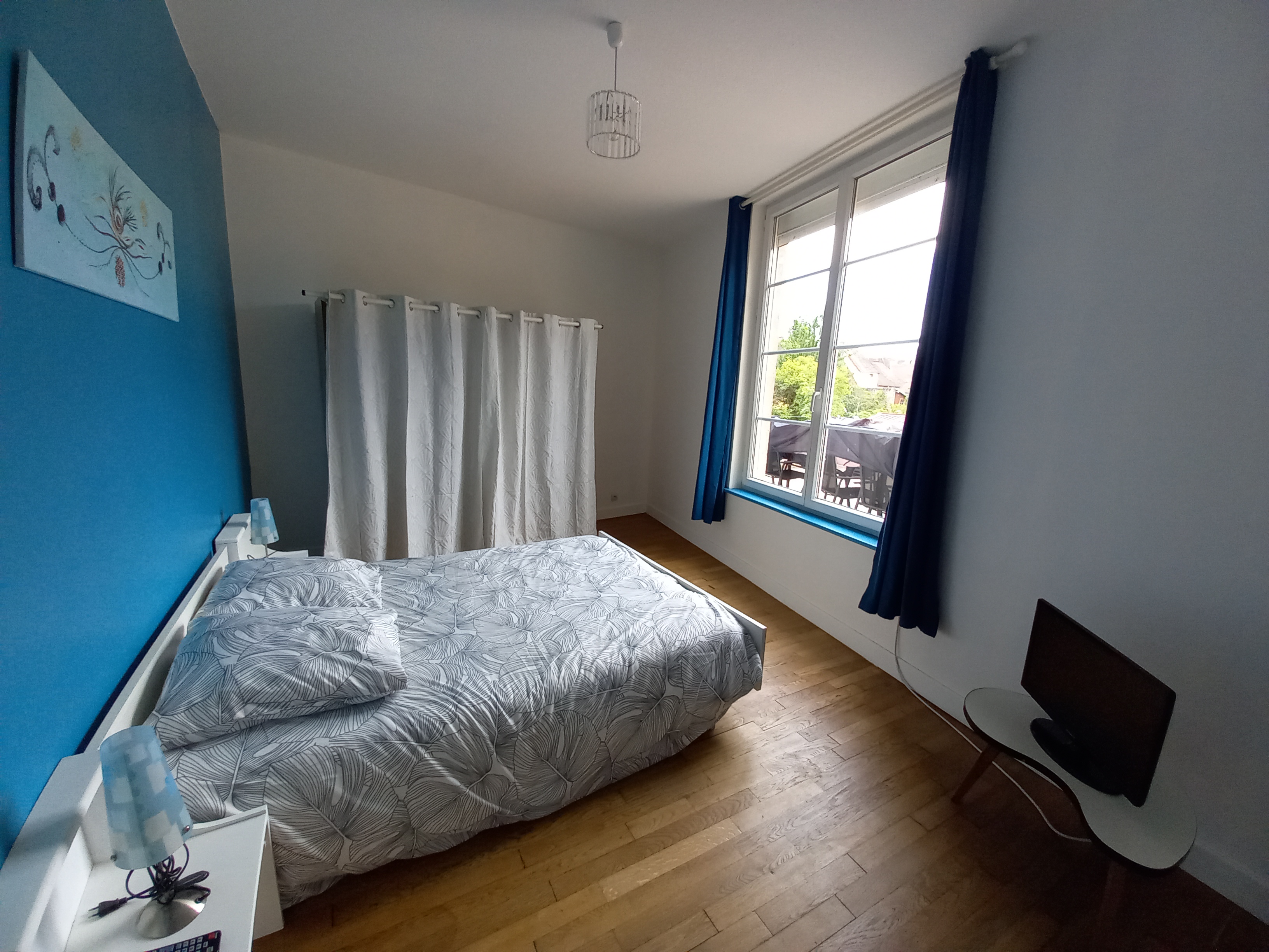 Chambre bleu azur